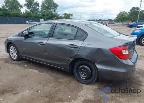 2012 Honda Civic Ex z USA, uszkodzony, nr VIN 19XFB2F83CE024804